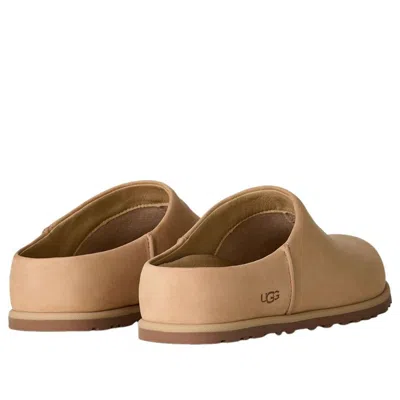Ugg Silk Lace Slippers Rubber Sole Design In Brown