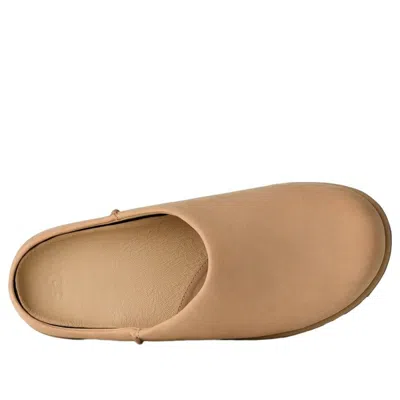 Ugg Silk Lace Slippers Rubber Sole Design In Brown