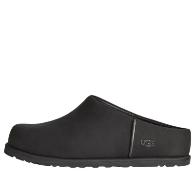 Ugg Slip-on Sabot Shoes With Rounded Toe And Matte Finish In Black