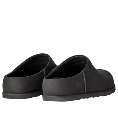 Ugg Slip-on Sabot Shoes With Rounded Toe And Matte Finish In Black