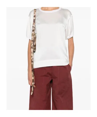 P.a.r.o.s.h Satin T-shirt In White