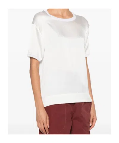 P.a.r.o.s.h Satin T-shirt In White