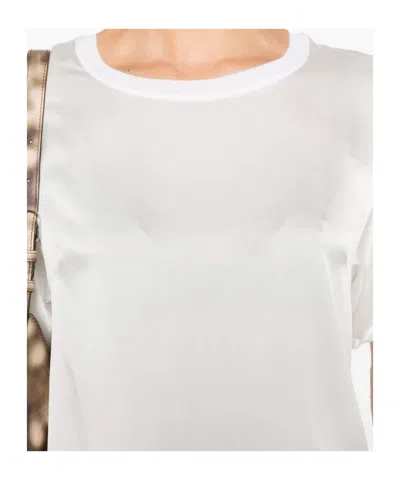 P.a.r.o.s.h Satin T-shirt In White