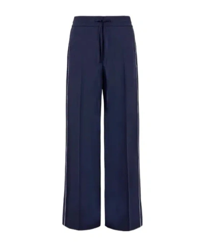 P.a.r.o.s.h Piped-trim Trousers In Blue