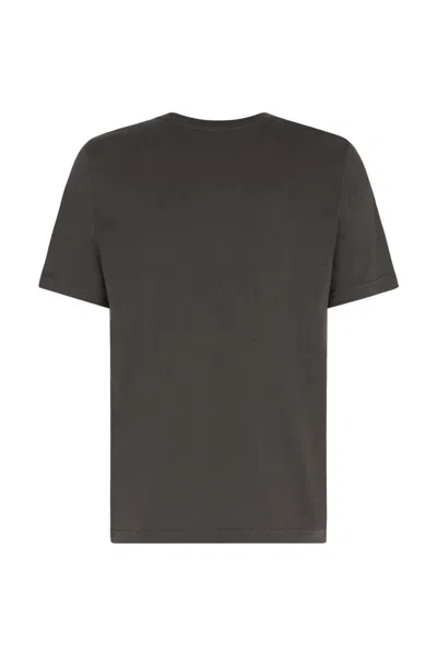 Moose Knuckles Graphic-print T-shirt In Brown