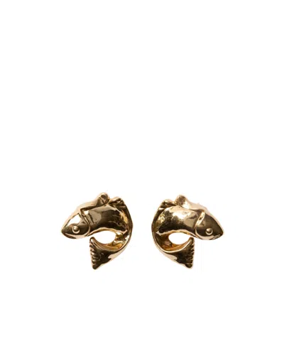 Jacquemus The Poisson Earrings In Gold
