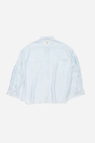 Acne Studios Striped Oversized Shirt In Multi