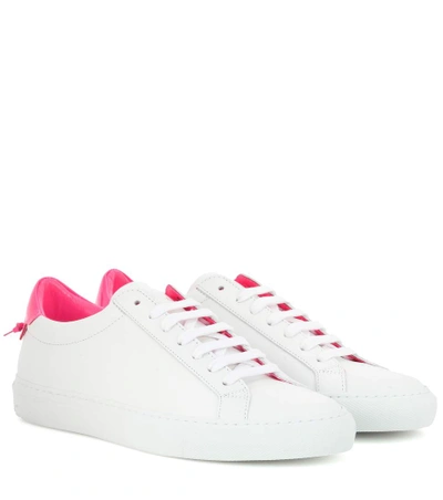 Givenchy Urban Knots Leather Sneakers In White