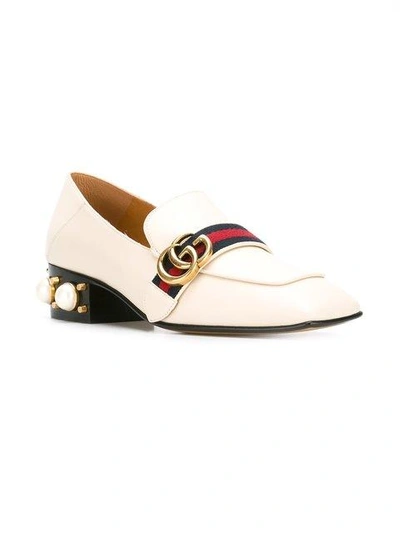 Shop Gucci Gg Web Loafers