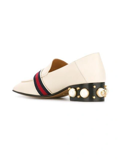 Shop Gucci Gg Web Loafers