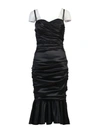 DOLCE & GABBANA Dolce & Gabbana Ruched Bustier Dress,F63M4TFURAGN0000