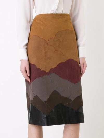 Shop Stella Mccartney Nina Skirt In Multicolour