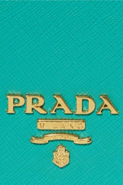 Shop Prada Textured-leather Shoulder Bag
