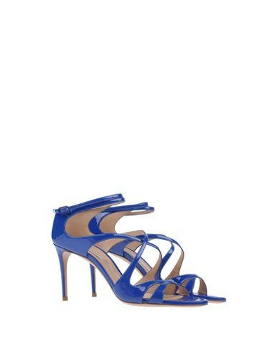 Shop Casadei Sandals In Blue