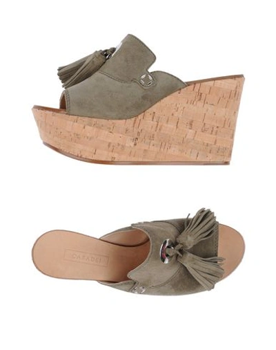 Casadei Sandals In Military Green