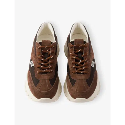 Prada Suede Sneakers In Brown