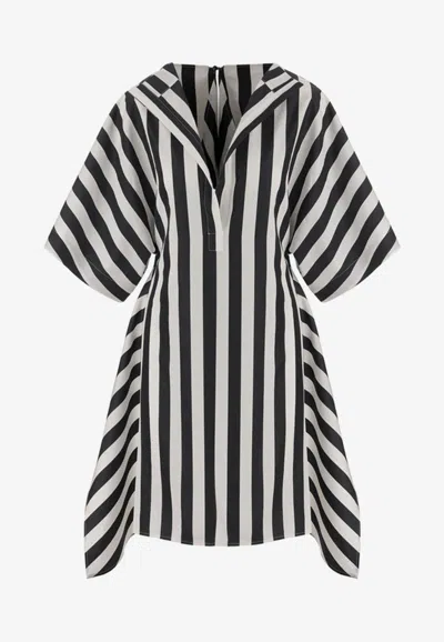 Jacquemus Womens Jacquard Medium Stripes Moisson Striped Cotton And Silk Tunic In Multi