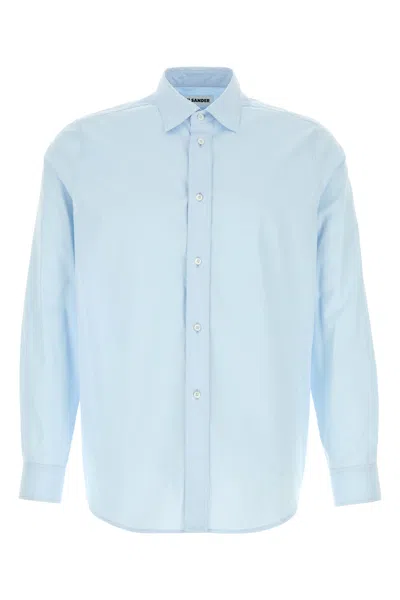 Jil Sander Long-sleeve Buttoned Shirt In Blue