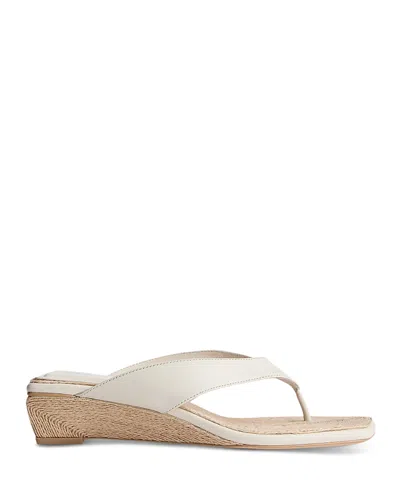 Rag & Bone Jo Thong Wedge Sandal In White