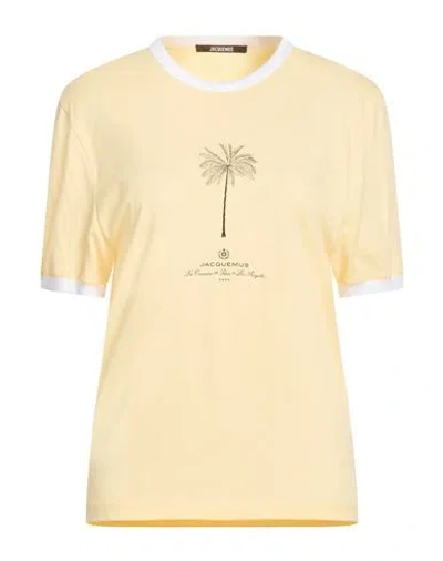 Jacquemus Printed T-shirt In Yellow