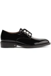 GIVENCHY Faux pearl-embellished patent-leather brogues
