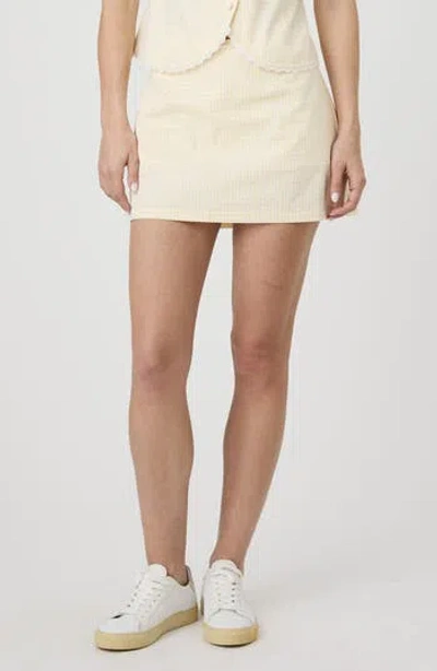 French Connection Gingham Miniskort In White