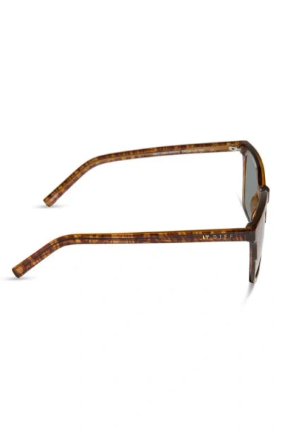 Diff 53mm Bobby Square Sunglasses In Brown