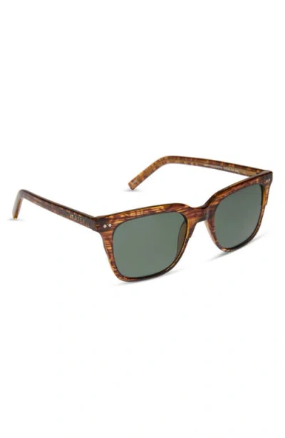 Diff 53mm Bobby Square Sunglasses In Brown