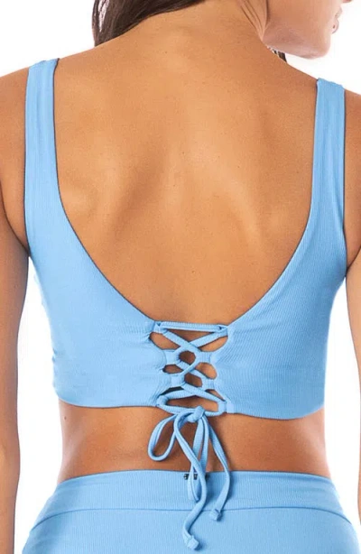 Maaji Allure Triangle Bikini Top In Blue