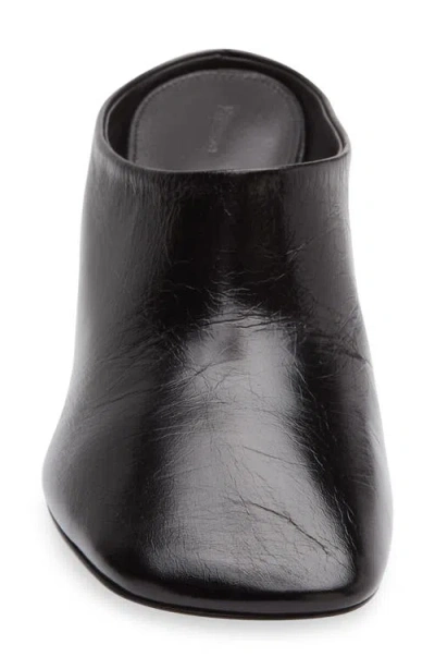 Proenza Schouler Slant Leather Mules In Black