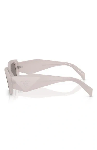 Prada 51mm Rectangular Sunglasses In White