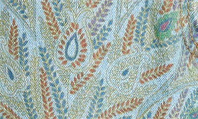 Etro Paisley-print Flared Jeans In Blue