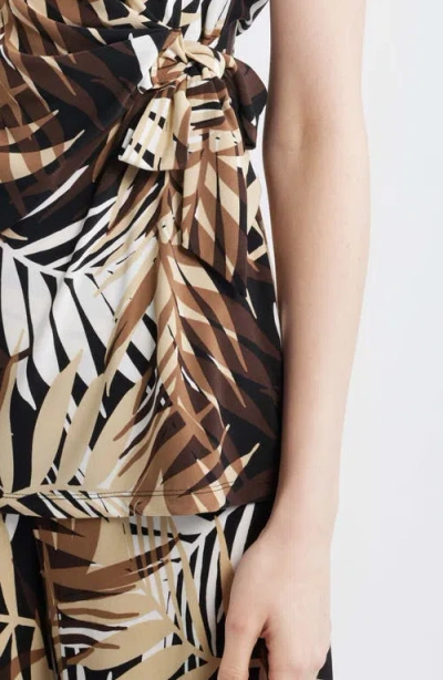 Anne Klein Extended Shoulder Top In Multi