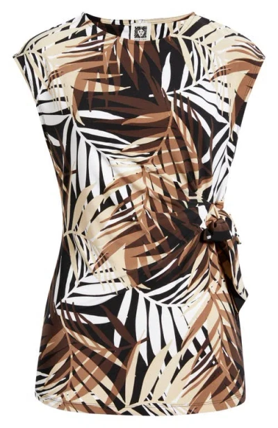 Anne Klein Extended Shoulder Top In Multi