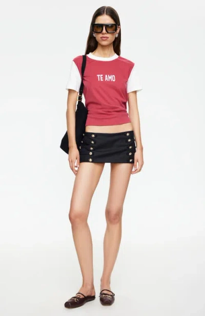 Lioness Rush Hour Button Skort In Black