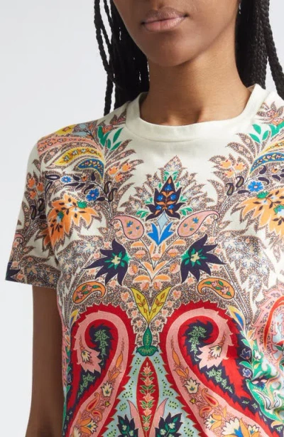 Etro Paisley Print T-shirt In Multi