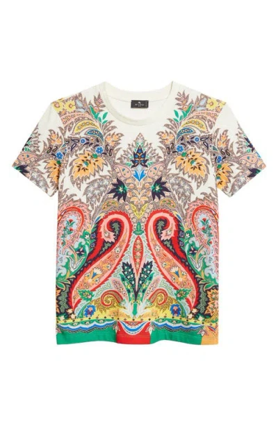 Etro Paisley Print T-shirt In Multi