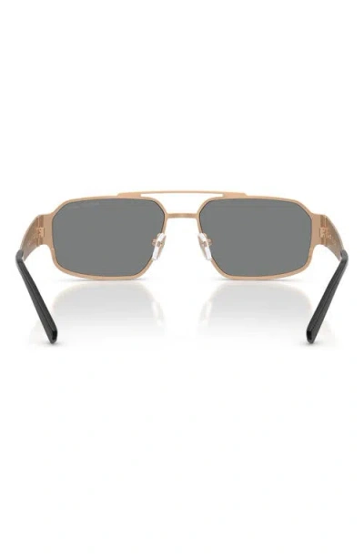 Michael Kors Cape Town 58mm Rectangular Sunglasses In Black