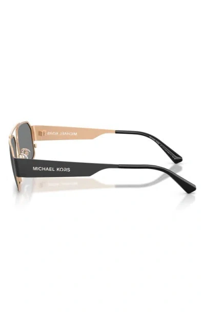 Michael Kors Cape Town 58mm Rectangular Sunglasses In Black
