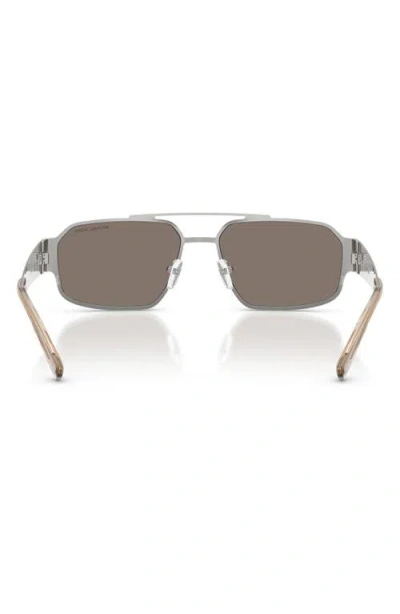 Michael Kors Cape Town 58mm Rectangular Sunglasses In Neutral