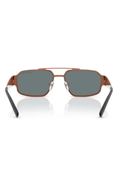 Michael Kors Cape Town 58mm Rectangular Sunglasses In Blue
