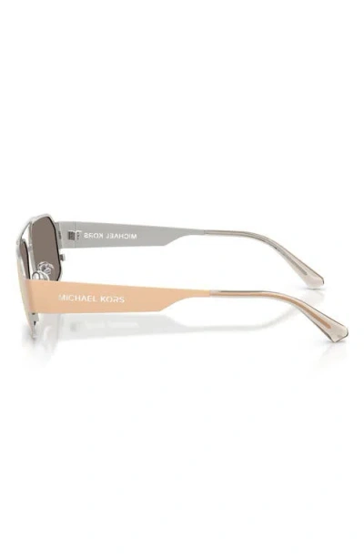 Michael Kors Cape Town 58mm Rectangular Sunglasses In Neutral
