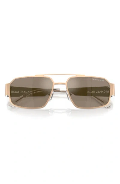 Michael Kors Cape Town 58mm Rectangular Sunglasses In Neutral