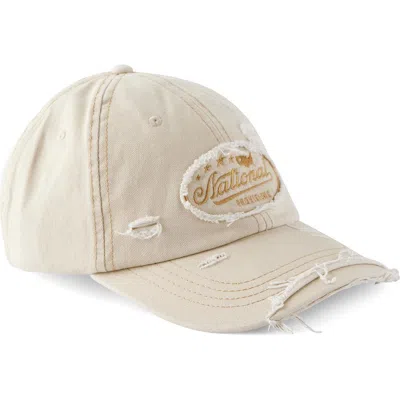 Cotton On Vintage Strap Back Hat In Brown