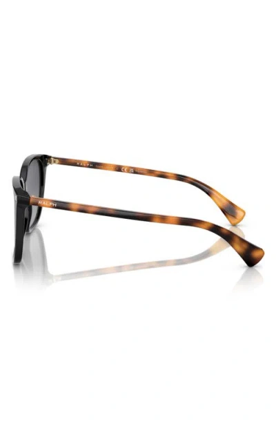 Ralph 56mm Polarized Square Sunglasses In Brown