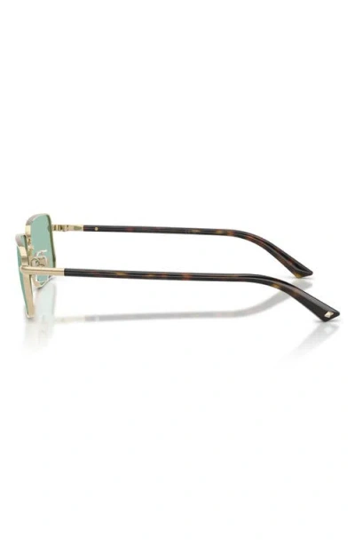 Jimmy Choo 55mm Rectangular Sunglasses In Gold
