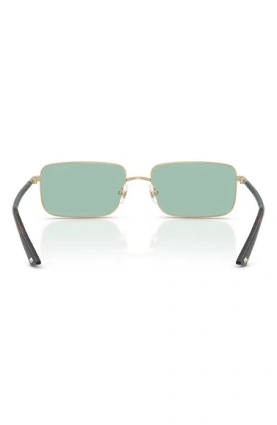 Jimmy Choo 55mm Rectangular Sunglasses In Gold