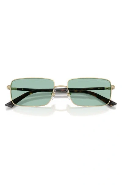 Jimmy Choo 55mm Rectangular Sunglasses In Gold