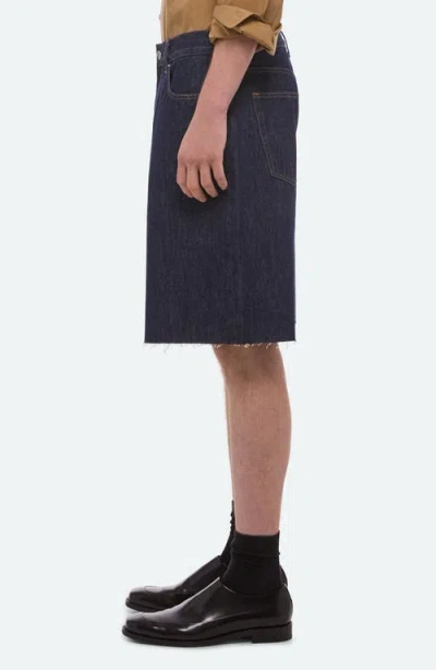 Helmut Lang Jean Short In Rinsed Indigo