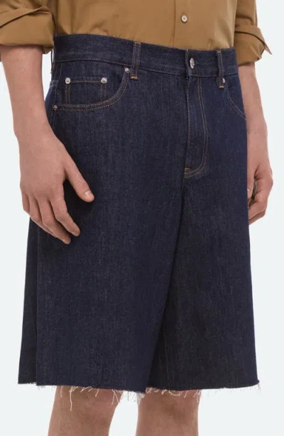 Helmut Lang Jean Short In Rinsed Indigo
